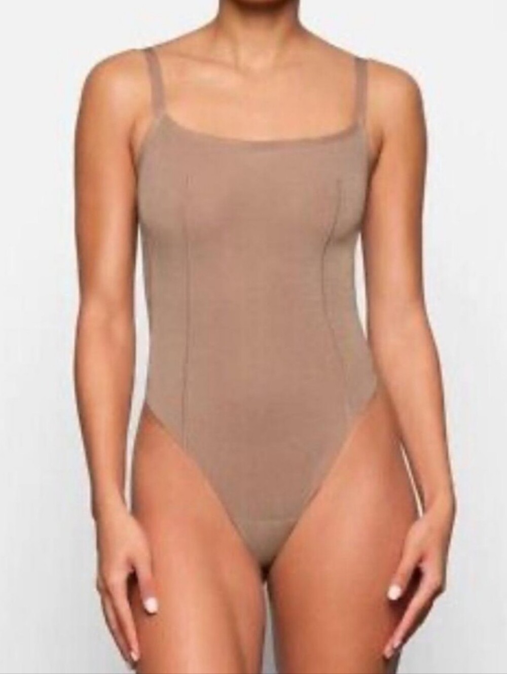 Skims Sheer Sculpt Low Back Thong Bodysuit Women's Size 2X